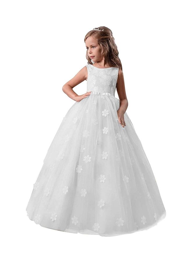 NIBEMINENT Princess Cosplay Costume with Tiara 130cm - Image 1