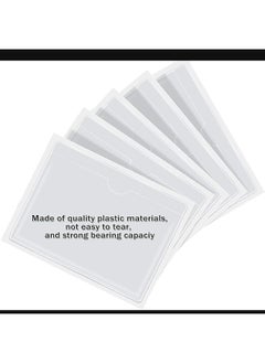 erorex Self Adhesive Index Card Pockets With Top Open For Loading Ideal Card Holder For Organizing And Protecting Your Index Cards Crystal Clear Plastic 3.6 X 4.8 Inches 30 Pack  - Image 4