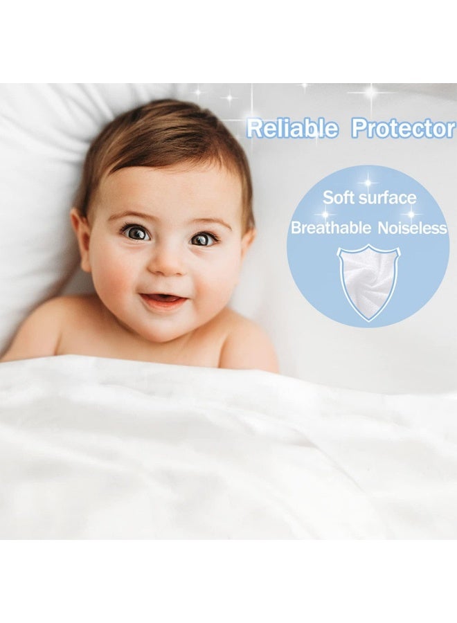 Waterproof Mattress Protector,Hypoallergenic, Breathable and Dust Protector,Soft and Noiseless,99*191 cm(White) - Image 3