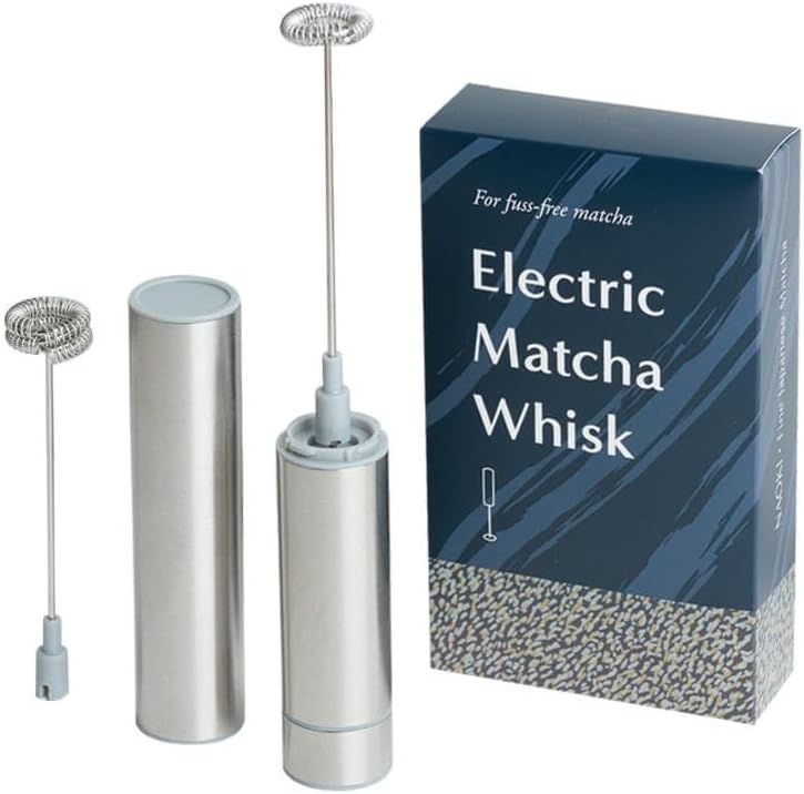Naoki Matcha Electric Matcha Whisk and Milk Frother with Single and Double Frother Head Set - Barista Style Preparation for Matcha Green Tea & Lattes - Image 1