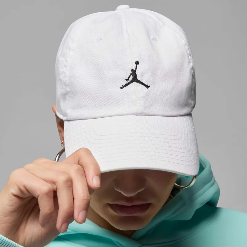 Jordan White Club Unstructured Curved-Bill Cap  | Best Price UAE