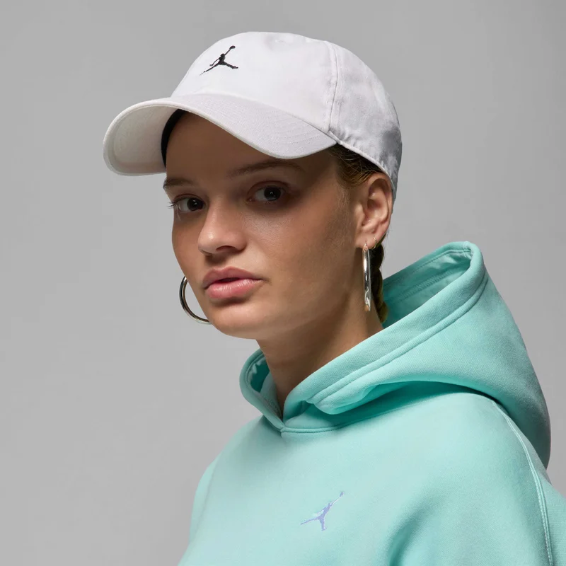 Jordan White Club Unstructured Curved-Bill Cap  | Best Price UAE