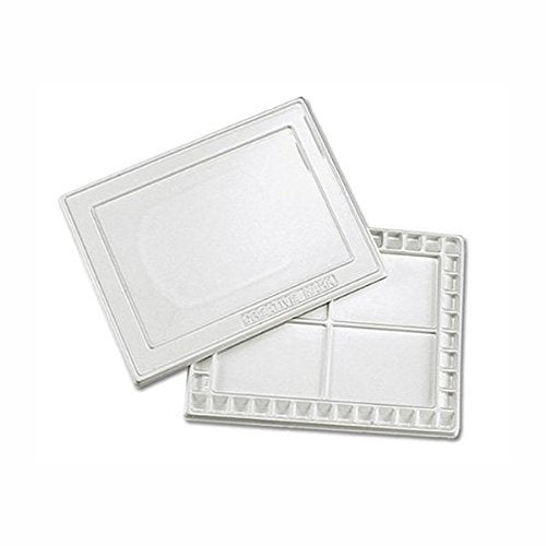 Creative Mark Watercolor Palette with Cover  42 Wells and 4 Mixing Areas 12 x 16 Lightweight Plastic Palette for Watercolor Acrylic or Gouache Paints