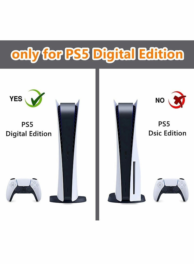 NIBEMINENT Skin for PlayStation 5 Digital Edition, Sticker PS5 Vinyl Decal Cover Playstation Controller  - Image 4