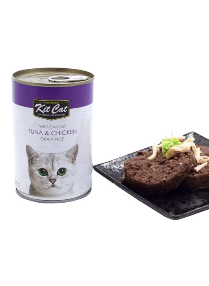 Kit Cat Wild Caught Tuna & Chicken 3 x 400g - Image 2
