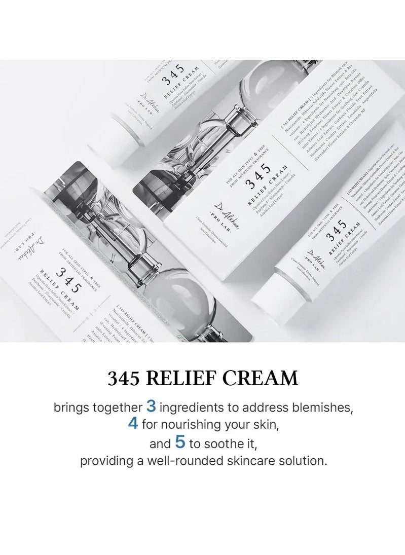 Dr.althea 345 Relief Cream Face Moisturizer with Niacinamide - Blemish Care & Soothing Vegan Korean Skincare for All Skin Types  - Image 2