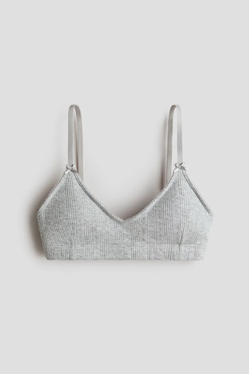 H&M Padded cotton crop top
