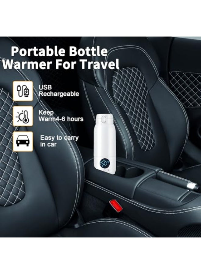 Portable Bottle Warmer for Travel–17oz Large Capacity,30W Fast Charging,Fast Heating for Breast Milk,Formula&Water–Travel Bottle Warmer for Baby,Perfect for Outdoor,Car& On-The-Go Use - Image 5