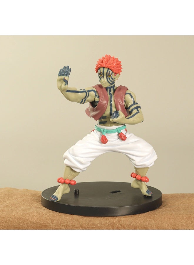 general Demon Slayer desktop decoration Akaza character model collection Decoration toys gifts for family and friends - Image 1