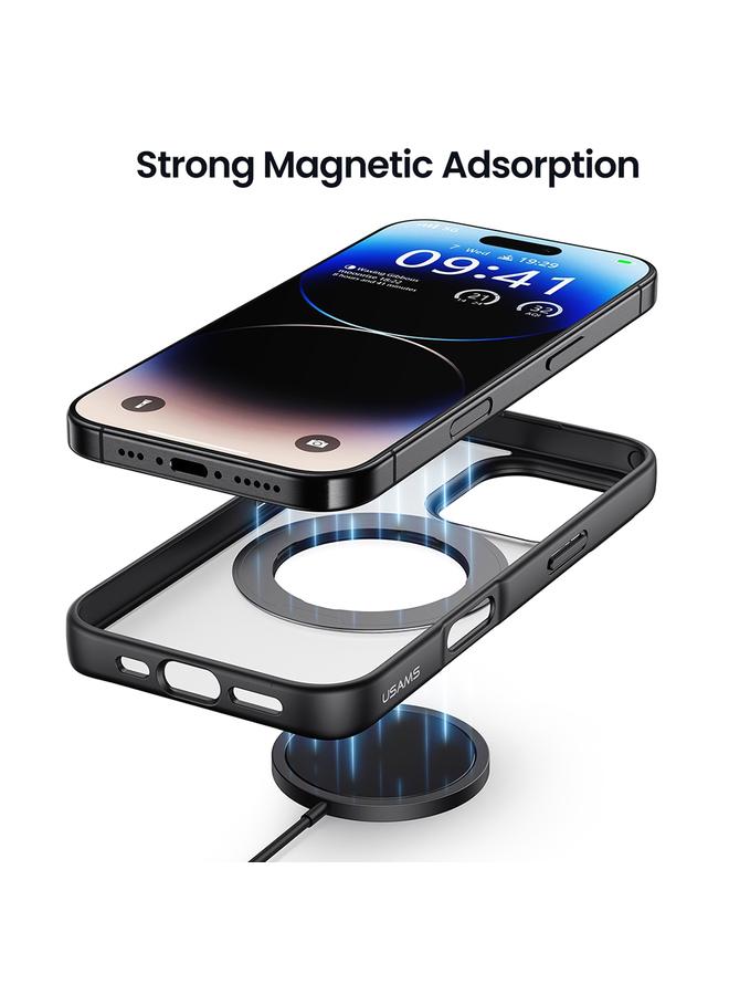 Usams Case For iPhone 16 Pro GZ Series Rotating Bracket MagSafe Phone Case - Image 5