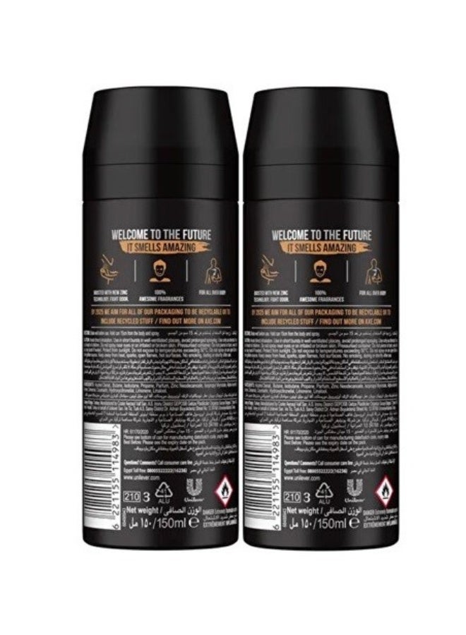 Axe Fresh Deodorant Spray, Leather & Cookies Pack of 2, 150ml - Image 2