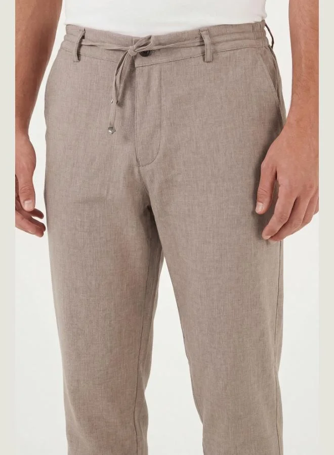 Buratti  Buratti Slim Fit Regular Waist Tapered Leg Trousers Men's Pants 6843649 for Men | Best Price UAE