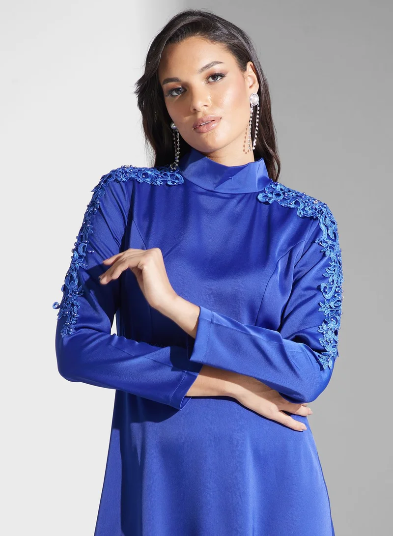 Khizana Embroidered Royal Dress