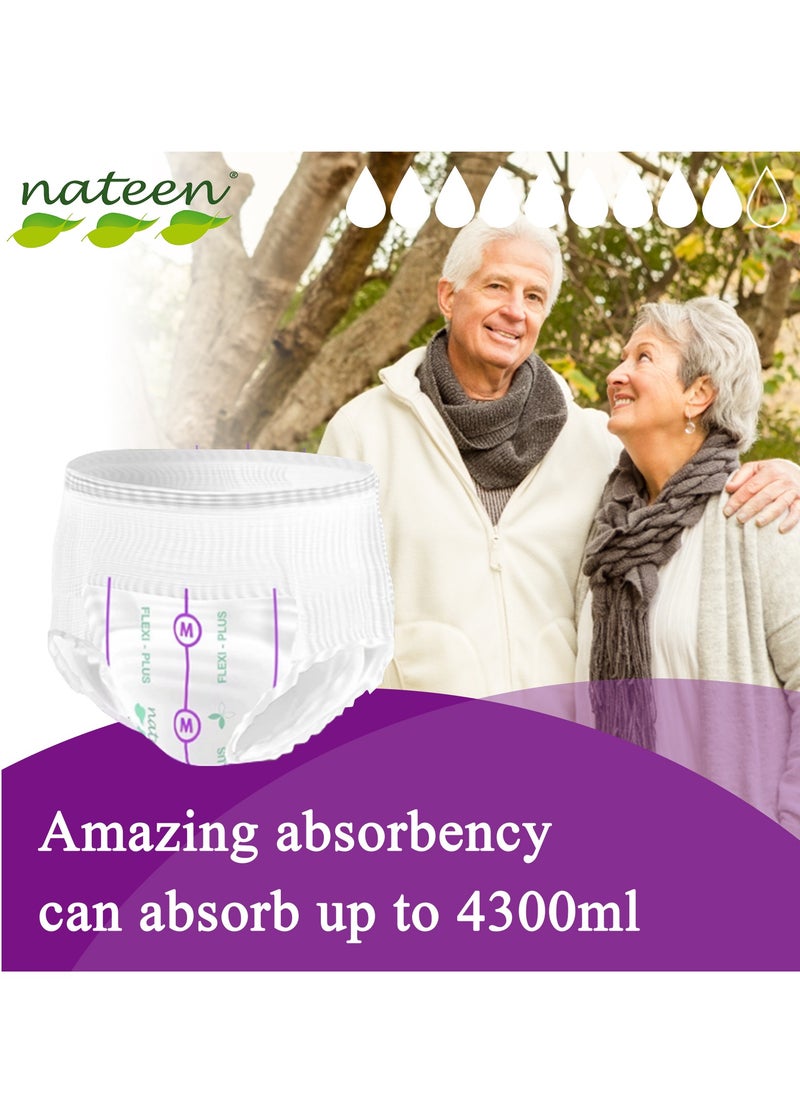 nateen Nateen Flexi Ultra Adult Diapers Pants, ultima absorbency Incontinence Pull Ups, Large,Waist Size 110-170cm,10 Count Adult Pants diaper ,Superior Comfort,Excellent Combination of Protection. (10 Count)  - Image 3