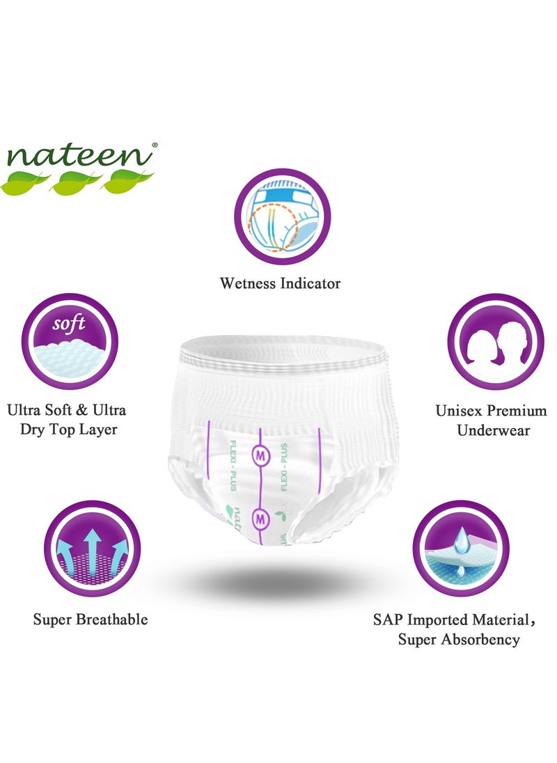nateen Nateen Flexi Ultra Adult Diapers Pants, ultima absorbency Incontinence Pull Ups, Large,Waist Size 110-170cm,10 Count Adult Pants diaper ,Superior Comfort,Excellent Combination of Protection. (10 Count)  - Image 4