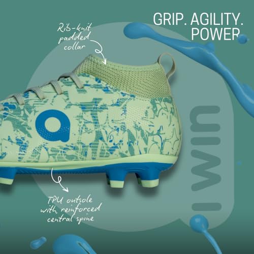 Aivin Booster 2.0. Light Weight and Durable Football Shoes for Men & Women, Comfortable and Flexible Football Shoes, Soccer Shoe, Football Studs (Sea Green, UK Footwear Size System, Adult, Men, Numeric, Medium, 8) - Image 4