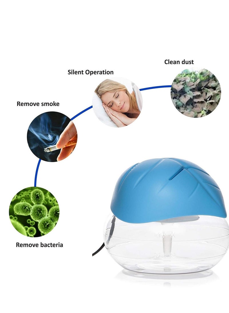 Blue Electric Leaf-Shaped Portable Room Air Refresher- Diffuser, Purifier, and Humidifier Revitalizer - Image 1