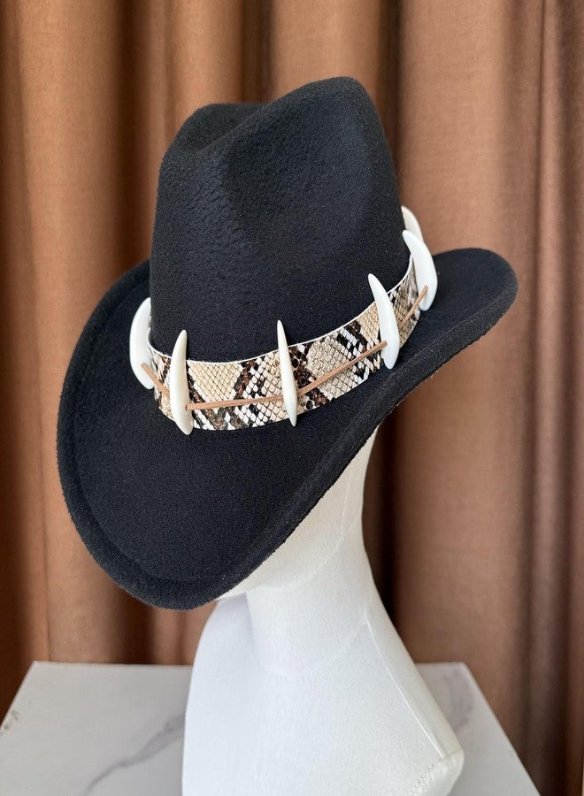 TCOMVEZ Cowboy Hat Band for Men Women Western Fedora Hat Bands for Hat - Image 3