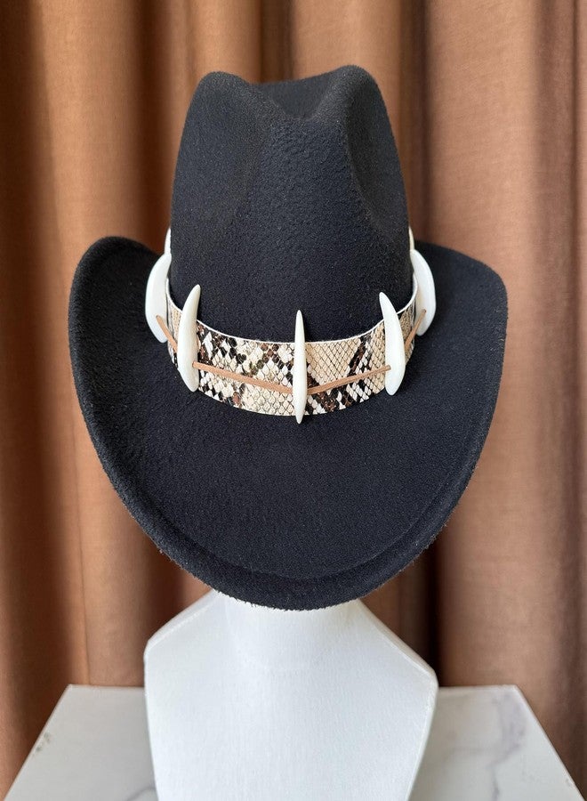 TCOMVEZ Cowboy Hat Band for Men Women Western Fedora Hat Bands for Hat - Image 2