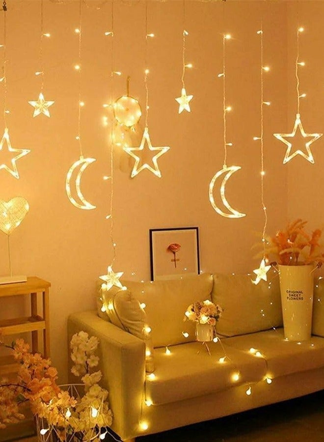 Eworld LED String Lights with 8 Lighting Modes for Eid and Ramadan Decorations, Islamic Night Lights Featuring 9 Stars and 3 Crescents Design, USB and Battery Powered, Waterproof and Safe for Indoor and Outdoor Use - Image 5