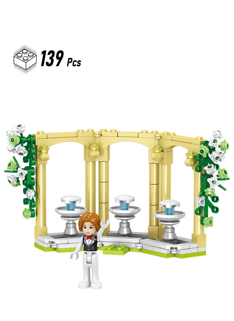 Miniso MiniGirl - Royal Wedding Castle Building Blocks QL1187(Model H. 139 Pcs) 