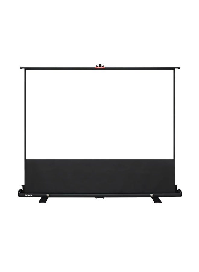 Portable Pull-Up Floor Projector Screen 100" – Compact, Lightweight with Stable Floor Base, Smooth Pull-Up Design, Perfect for Movies, Presentations, and Events. - Image 1