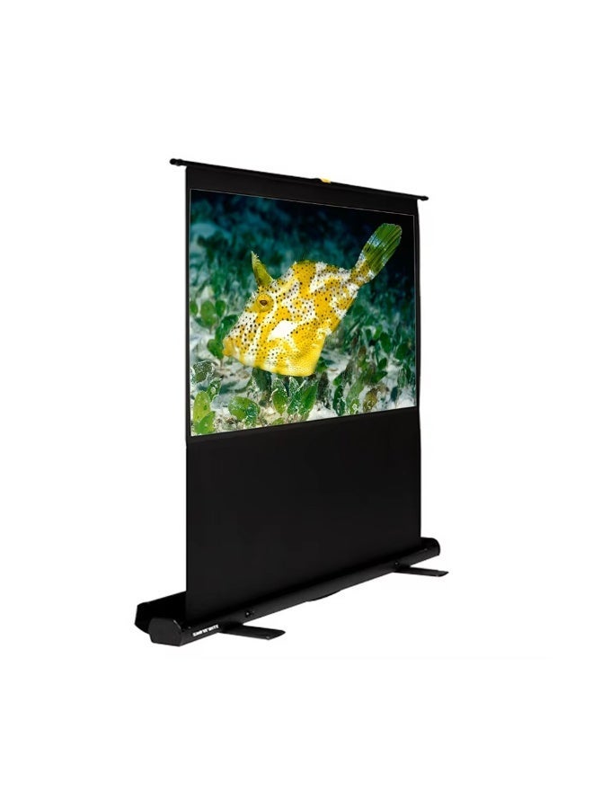 Portable Pull-Up Floor Projector Screen 100" – Compact, Lightweight with Stable Floor Base, Smooth Pull-Up Design, Perfect for Movies, Presentations, and Events. - Image 3