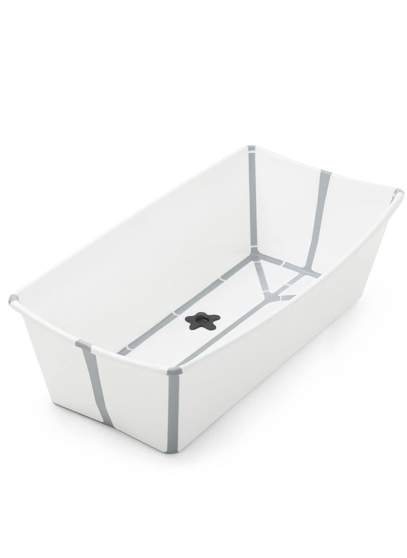 STOKKE - Stokke Flexi Bath X-Large, White - Spacious Foldable Baby Bathtub - Lightweight & Easy to Store - Convenient to Use at Home or Traveling - Best for Ages 0-6 - Image 1