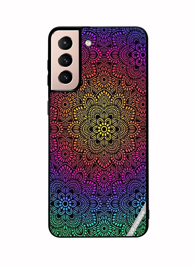 VR CREATIVE Protective Case Cover For Samsung Galaxy S21 5G Mandala Design Multicolour - Image 1