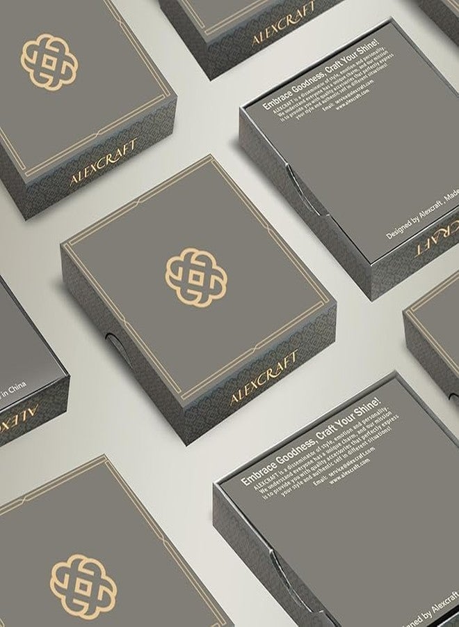 أليكس كرافت أقراط متدلية من الفضة الإسترليني عيار 925 من ALEXCRAFT للنساء، أقراط فضية عصرية مصنوعة يدويًا، متعددة الطبقات، خفيفة الوزن، مضادة للحساسية، مثالية كهدية. - Image 5