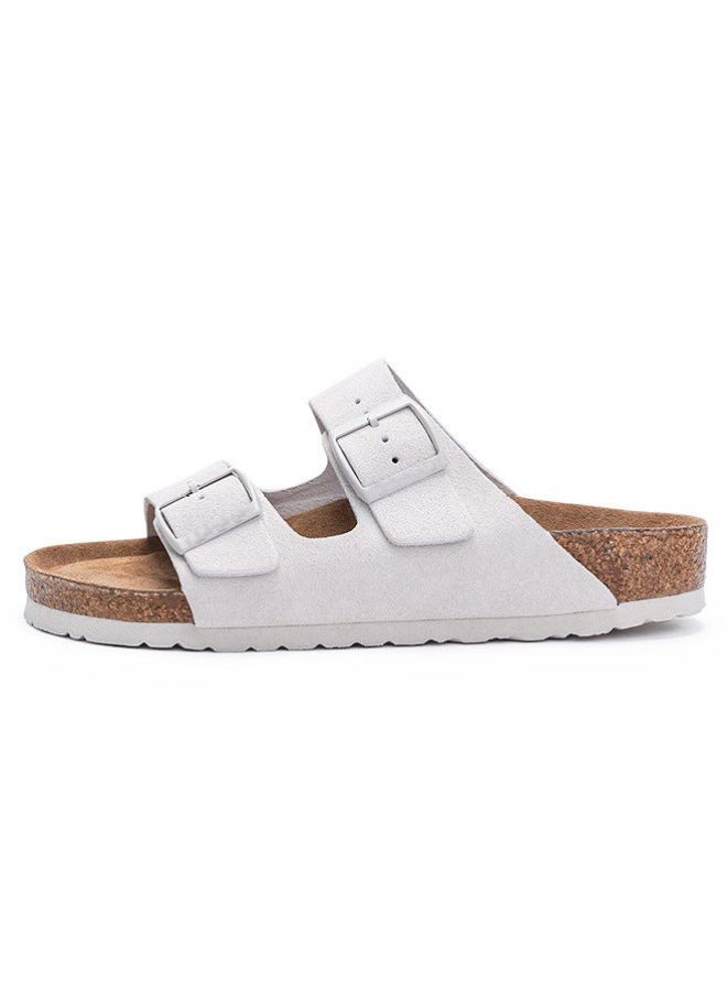 New Hot Plus Size Cork Slippers Men's And Women's Same Style Casual Student Fashion Sandals Trendy Boken Shoes