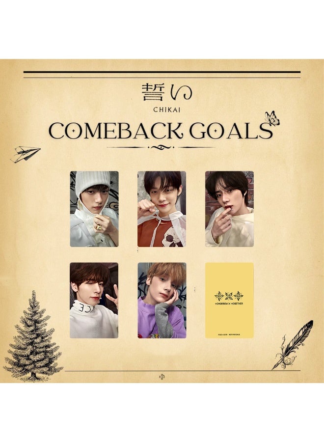 NIBEMINENT 5 Pcs Kpop TXT CHIKAI Lomo Cards Card For Fans Collection Gifts - Image 1
