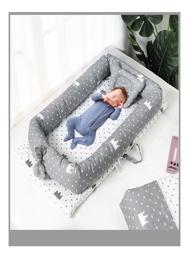 كلناميان سرير الأطفال المحمول المصنوع من القطن الخالص لحديثي الولادة - Image 1