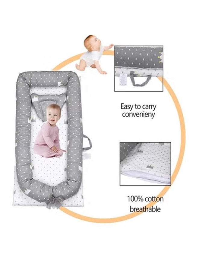 كلناميان سرير الأطفال المحمول المصنوع من القطن الخالص لحديثي الولادة - Image 4