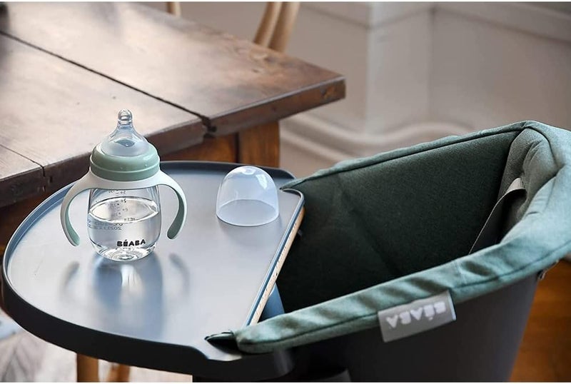 BEABA Béaba 2-in-1 Learning Bottle - Sage Green - Image 5