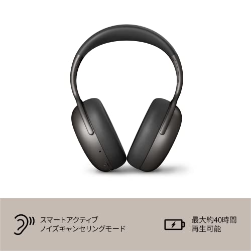 Kef سماعات KEF Mu7 اللاسلكية المزودة بتقنية إلغاء الضوضاء (رمادي فحمي)، قابلة للتعديل - Image 4