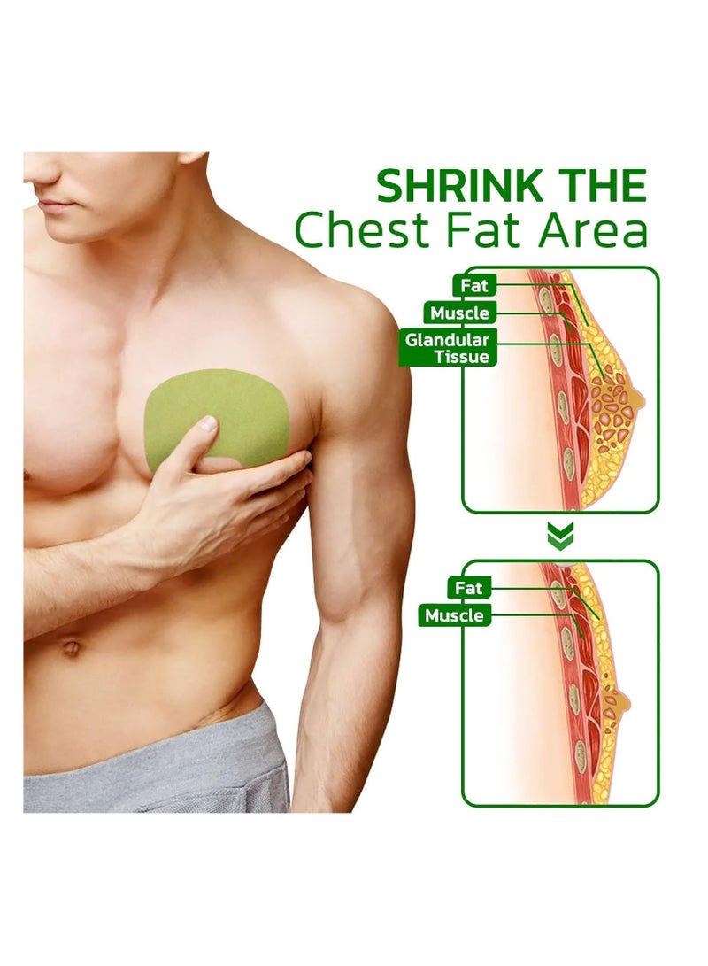 SYOSI Turmericmax Gynecomastia Chest Compression Patch, Men's Gynecomastia Firming Ginger Patch,  Tightening Chest Muscles with Natural Ingredients, Shrinks Men Chest Tightening Ginger Patch (2 Set) - Image 2