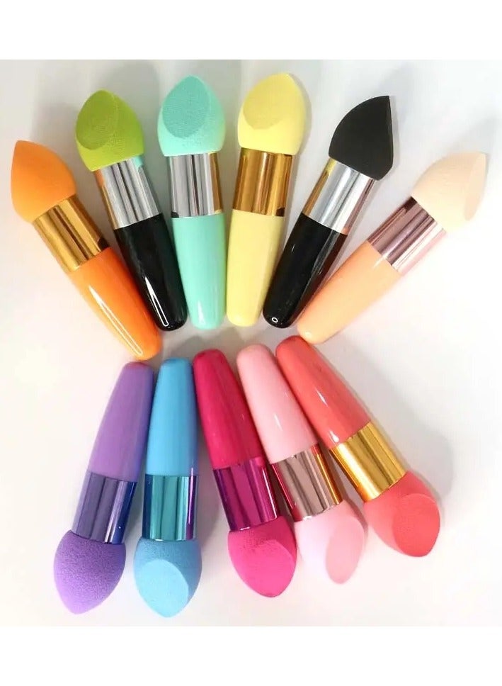 أوريتي 1 كمبيوتر فطر رأس ماكياج فرشاة ماكياج نساء الأساس التجميل الإسفنج نفخة مع مقبض أداة مستحضرات التجميل على شكل ناعم برتقالي - Image 2