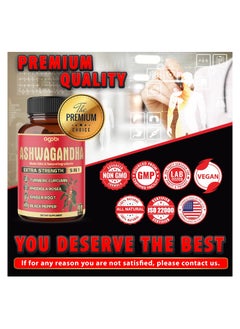 agobi Ashwagandha 5 IN 1 Extra Strength - 90 Capsules  - Image 5