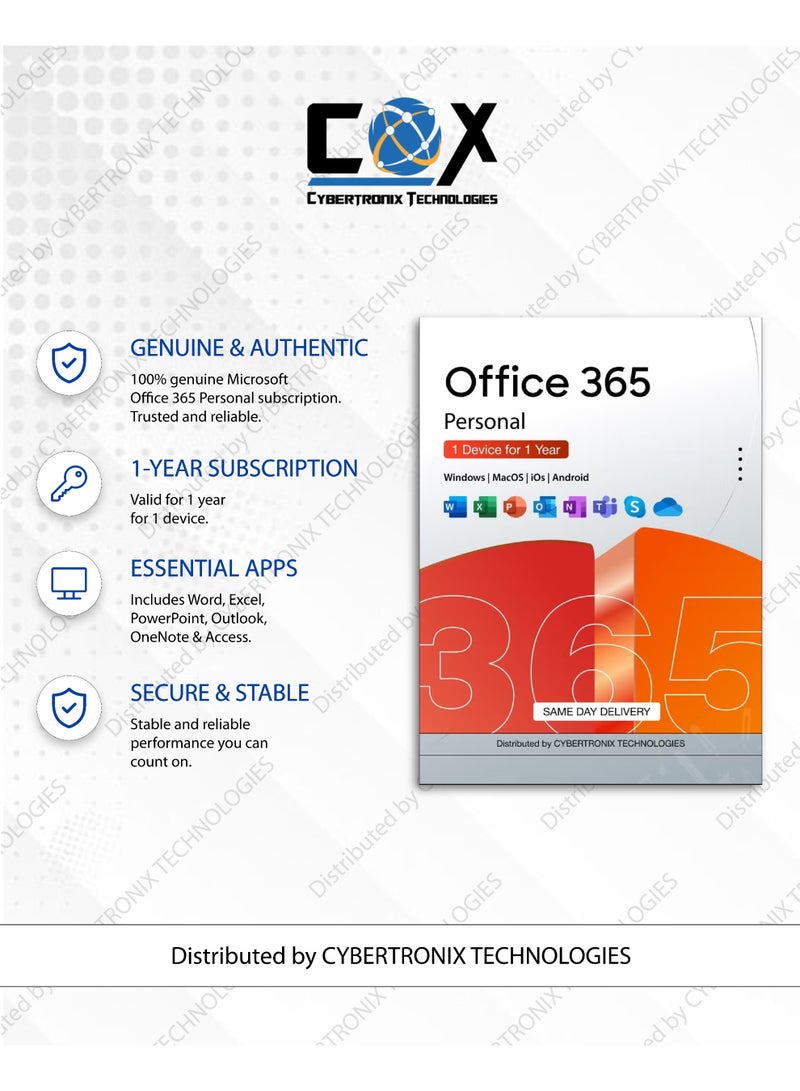 Quick Heal Office 365 Personal | 1 Year Subscription for 1 Device + Quick Heal Antivirus Pro for 1 Window Device 1 Year | Digital Subscription | SAME DAY DELIVERY - Image 2