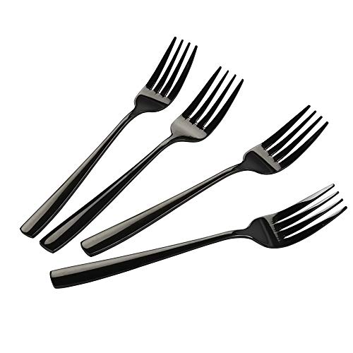 Teyyvn Black Stainless Steel Dessert/Salad Forks, Set of 16 - Image 1