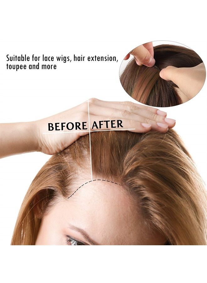 Blulu 360 Pieces Hair Extension Tape Tabs Double Sided Replacement Tape Adhesive Hair Extension Tapes for Hair Extensions Wigs Supplies (White) - Image 2