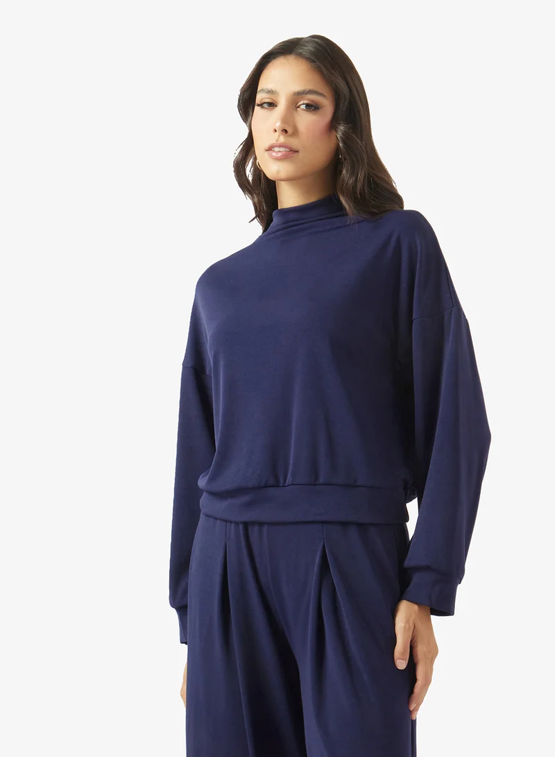 Ella  Top With Front Pleat Pant Set for Women | Best Price UAE