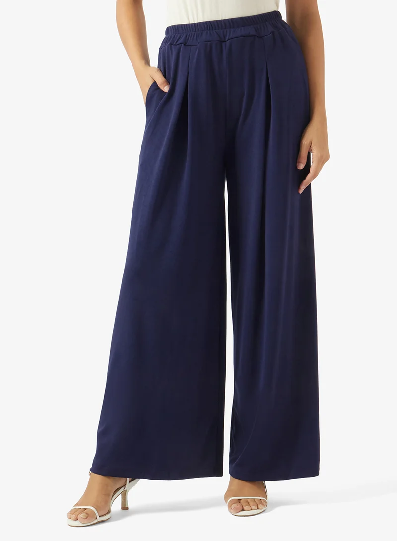 Ella  Top With Front Pleat Pant Set for Women | Best Price UAE