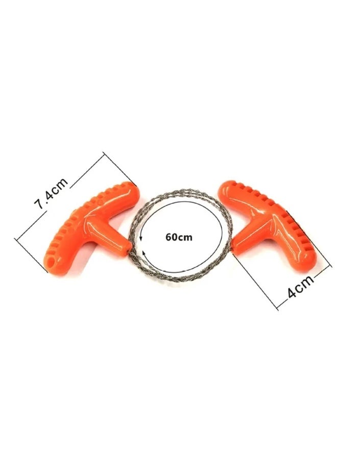 Portable Stainless Steel Wire Saw with Finger Handle for Outdoor Camping, Hiking and Pocket Hand Tool for Cutting Survival Saw Series  - Image 5