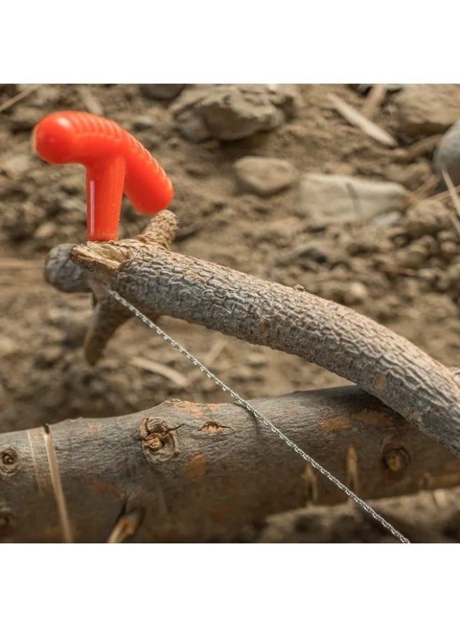 Portable Stainless Steel Wire Saw with Finger Handle for Outdoor Camping, Hiking and Pocket Hand Tool for Cutting Survival Saw Series  - Image 3