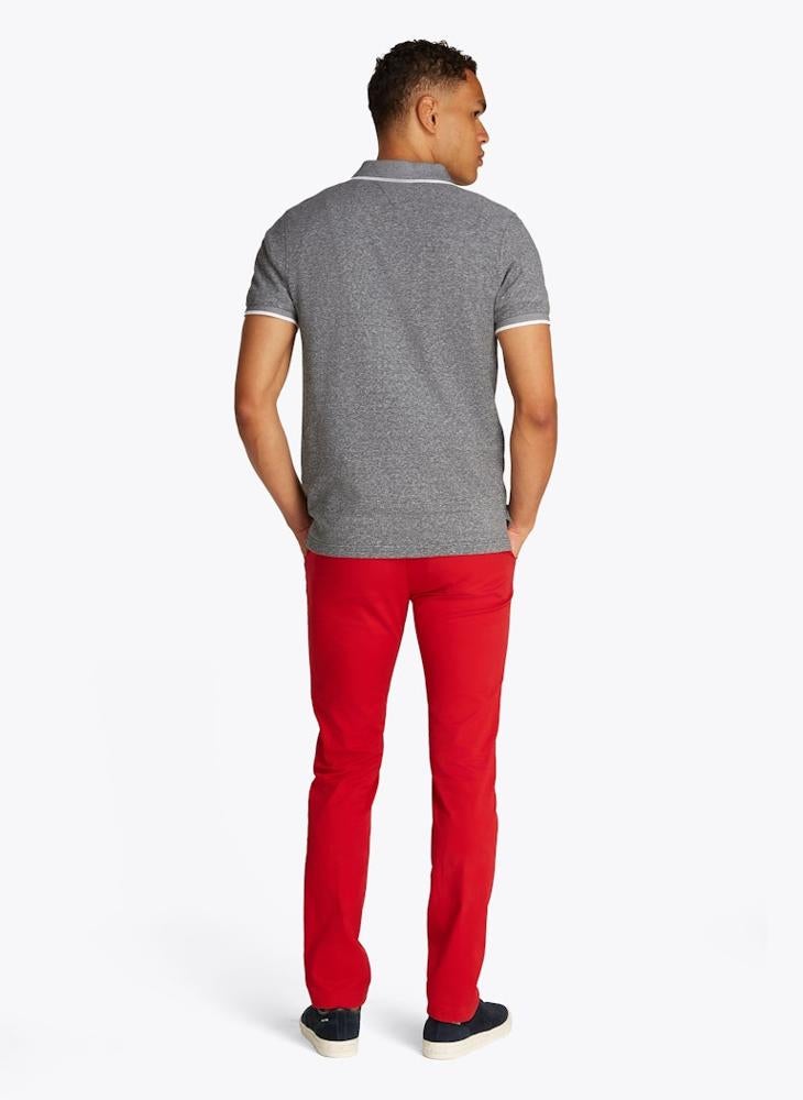 TOMMY HILFIGER Regular Fit Linen Short Sleeve Polo  - Image 2