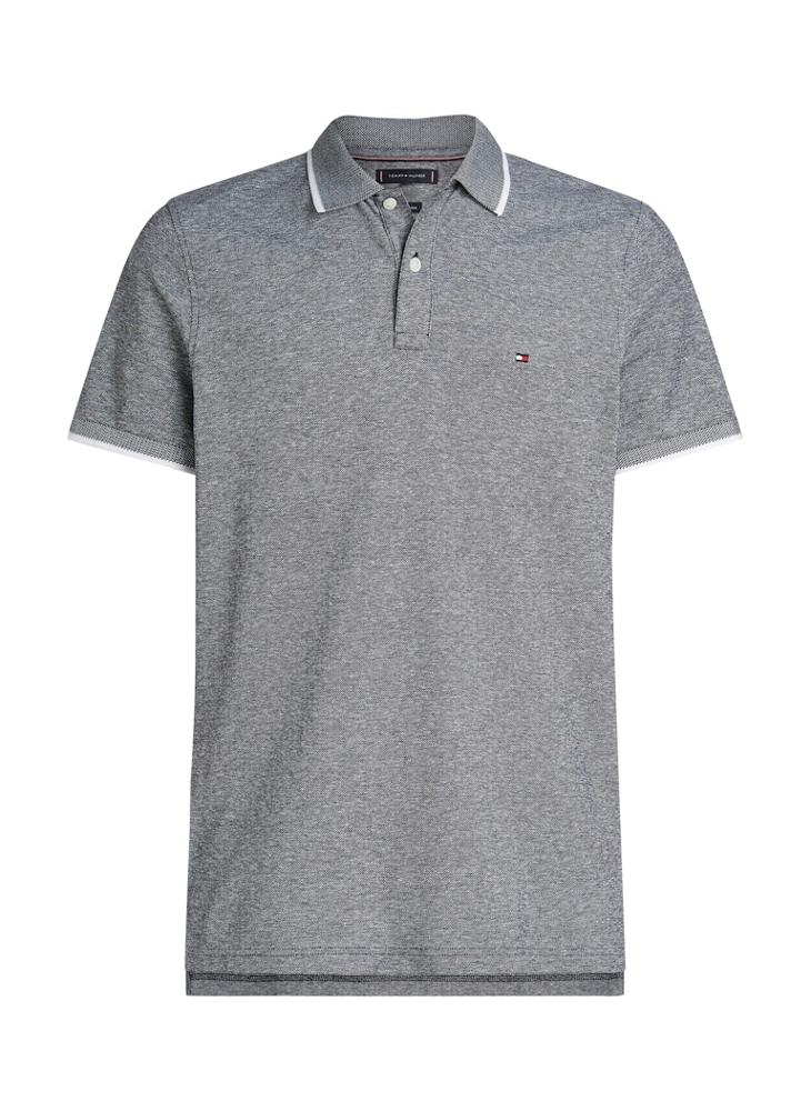 TOMMY HILFIGER Regular Fit Linen Short Sleeve Polo  - Image 5