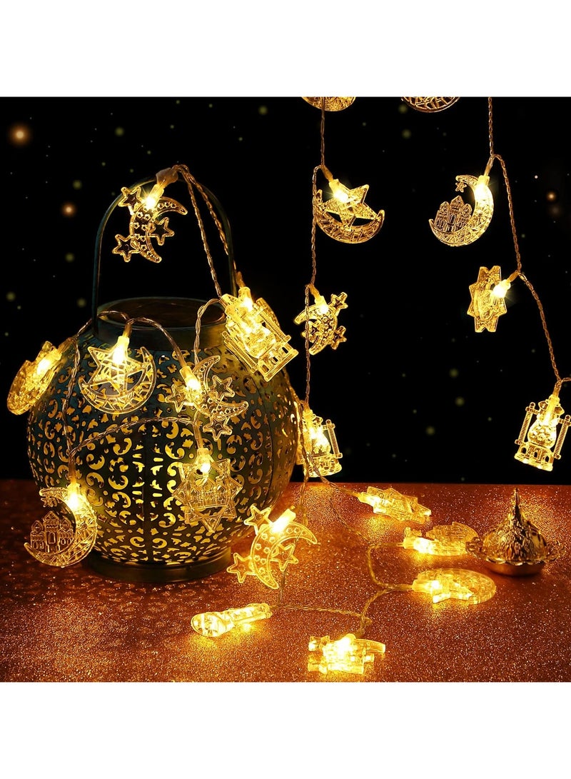 16ft 30 LEDs Ramadan Eid String Light, Battery Operated Lights for Ramadan Mubarak Kareem Indoor Outdoor Decor Home Decoration Party - Image 5