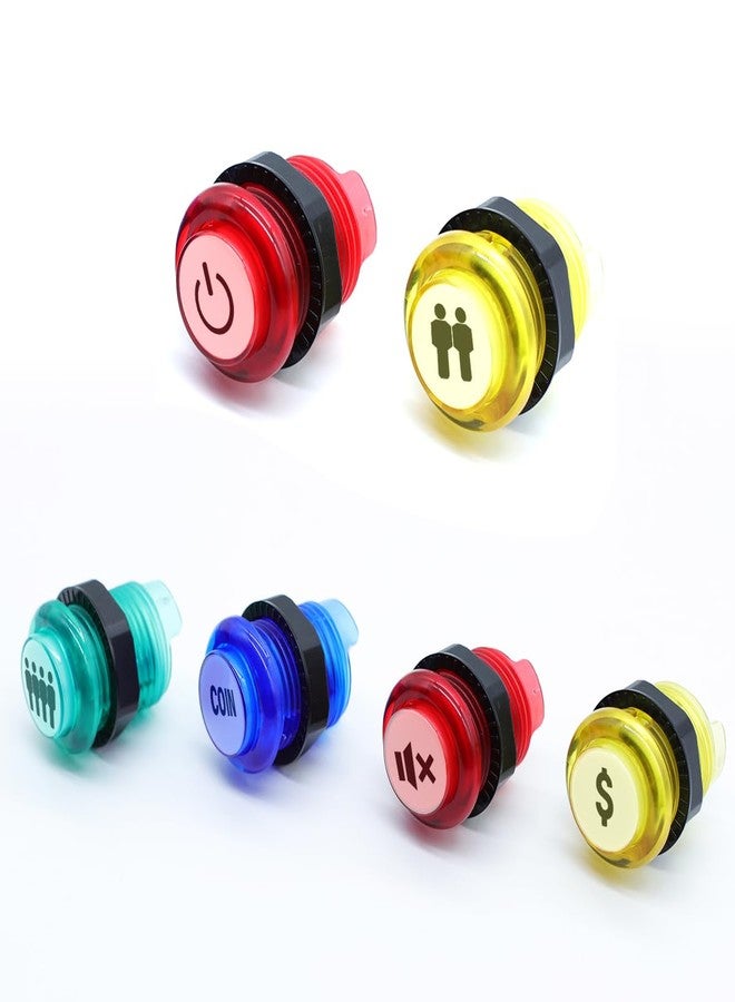 Neyyuse Arcade Buttons Decals,Game Button Stickers Arcade Button Cap Labels,24mm/30mm Sizes,Remote Control Stickers - Image 3